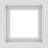 WDMA 18x18 (17.5 x 17.5 inch) Vinyl uPVC White Picture Window without Grids-1