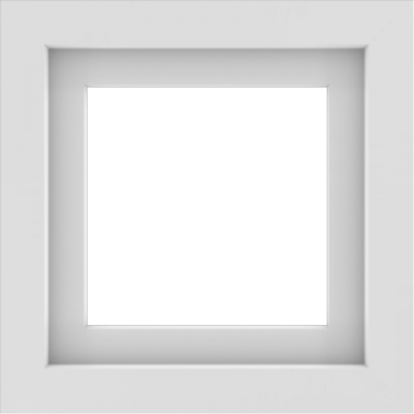WDMA 18x18 (17.5 x 17.5 inch) Vinyl uPVC White Picture Window without Grids-1