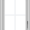 WDMA 18x24 (17.5 x 23.5 inch) White Vinyl uPVC Crank out Casement Window with Colonial Grids