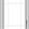 WDMA 18x24 (17.5 x 23.5 inch) White Vinyl uPVC Crank out Casement Window with Prairie Grilles