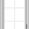 WDMA 18x30 (17.5 x 29.5 inch) White Vinyl uPVC Crank out Casement Window with Colonial Grids