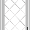 WDMA 18x32 (17.5 x 31.5 inch) White Vinyl uPVC Crank out Casement Window  with Diamond Grills