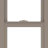 WDMA 18x36 (17.5 x 35.5 inch) Vinyl uPVC Brown Single Hung Double Hung Window without Grids Interior