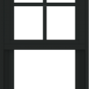 WDMA 18x36 (17.5 x 35.5 inch) Vinyl uPVC Black Single Hung Double Hung Window with Prairie Grids Interior