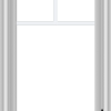 WDMA 18x36 (17.5 x 35.5 inch) White Vinyl uPVC Crank out Casement Window with Fractional Grilles