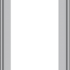 WDMA 18x40 (17.5 x 39.5 inch) Pine Wood Light Grey Aluminum Push out Casement Window without Grids Exterior