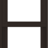 WDMA 18x42 (17.5 x 41.5 inch) Vinyl uPVC Dark Brown Single Hung Double Hung Window with Fractional Grids Interior