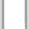 WDMA 18x48 (17.5 x 47.5 inch) uPVC Vinyl White push out Casement Window with Fractional Grilles