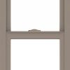 WDMA 18x48 (17.5 x 47.5 inch) Vinyl uPVC Brown Single Hung Double Hung Window without Grids Interior