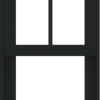 WDMA 18x48 (17.5 x 47.5 inch) Vinyl uPVC Black Single Hung Double Hung Window with Prairie Grids Interior