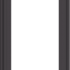 WDMA 18x54 (17.5 x 53.5 inch) Pine Wood Dark Grey Aluminum Crank out Casement Window without Grids Exterior