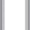 WDMA 18x54 (17.5 x 53.5 inch) Pine Wood Light Grey Aluminum push out Casement Window without Grids Exterior