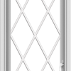 WDMA 18x54 (17.5 x 53.5 inch) uPVC Vinyl White push out Casement Window without Grids with Diamond Grills