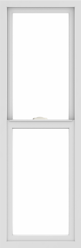 WDMA 18x54 (17.5 x 53.5 inch) Vinyl uPVC White Single Hung Double Hung Window without Grids Interior