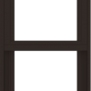 WDMA 18x54 (17.5 x 53.5 inch) Vinyl uPVC Dark Brown Single Hung Double Hung Window with Fractional Grids Interior