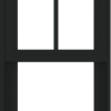 WDMA 18x54 (17.5 x 53.5 inch) Vinyl uPVC Black Single Hung Double Hung Window with Prairie Grids Interior