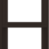 WDMA 18x60 (17.5 x 59.5 inch) Vinyl uPVC Dark Brown Single Hung Double Hung Window with Fractional Grids Interior