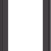 WDMA 18x66 (17.5 x 65.5 inch) Pine Wood Dark Grey Aluminum Crank out Casement Window without Grids Exterior