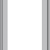 WDMA 18x66 (17.5 x 65.5 inch) Pine Wood Light Grey Aluminum Push out Casement Window without Grids Exterior