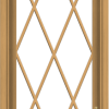 WDMA 18x66 (17.5 x 65.5 inch) Pine Wood Light Grey Aluminum Push out Casement Window without Grids with Diamond Grills