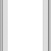 WDMA 18x66 (17.5 x 65.5 inch) White Vinyl uPVC Push out Casement Window with Fractional Grilles