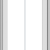 WDMA 18x66 (17.5 x 65.5 inch) White Vinyl uPVC Push out Casement Window with Prairie Grilles