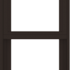 WDMA 18x66 (17.5 x 65.5 inch) Vinyl uPVC Dark Brown Single Hung Double Hung Window with Fractional Grids Interior