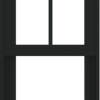 WDMA 18x66 (17.5 x 65.5 inch) Vinyl uPVC Black Single Hung Double Hung Window with Prairie Grids Interior