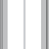 WDMA 18x72 (17.5 x 71.5 inch) Pine Wood Light Grey Aluminum Push out Casement Window with Prairie Grilles