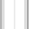WDMA 18x72 (17.5 x 71.5 inch) White Vinyl uPVC Push out Casement Window with Prairie Grilles