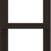 WDMA 18x72 (17.5 x 71.5 inch) Vinyl uPVC Dark Brown Single Hung Double Hung Window with Fractional Grids Interior
