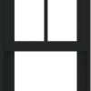 WDMA 18x72 (17.5 x 71.5 inch) Vinyl uPVC Black Single Hung Double Hung Window with Prairie Grids Interior