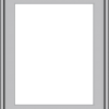 WDMA 20x24 (19.5 x 23.5 inch) Pine Wood Light Grey Aluminum Push out Casement Window without Grids Exterior