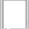 WDMA 20x24 (19.5 x 23.5 inch) White Vinyl uPVC Crank out Casement Window without Grids Interior