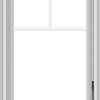 WDMA 20x30 (19.5 x 29.5 inch) White Vinyl uPVC Crank out Casement Window with Fractional Grilles