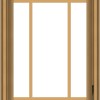 WDMA 20x32 (19.5 x 31.5 inch) Pine Wood Dark Grey Aluminum Crank out Casement Window with Prairie Grilles