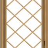 WDMA 20x32 (19.5 x 31.5 inch) Pine Wood Dark Grey Aluminum Crank out Casement Window  with Diamond Grills
