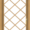 WDMA 20x32 (19.5 x 31.5 inch) Pine Wood Light Grey Aluminum Push out Casement Window  with Diamond Grills