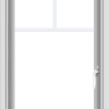 WDMA 20x32 (19.5 x 31.5 inch) Vinyl uPVC White Push out Casement Window with Fractional Grilles