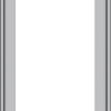 WDMA 20x36 (19.5 x 35.5 inch) Pine Wood Light Grey Aluminum Push out Casement Window without Grids Exterior
