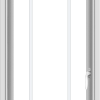 WDMA 20x40 (19.5 x 39.5 inch) Vinyl uPVC White Push out Casement Window with Prairie Grilles