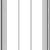 WDMA 20x48 (19.5 x 47.5 inch) Pine Wood Light Grey Aluminum push out Casement Window with Prairie Grilles