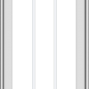 WDMA 20x48 (19.5 x 47.5 inch) uPVC Vinyl White push out Casement Window with Prairie Grilles