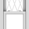 WDMA 20x54 (19.5 x 53.5 inch)  Aluminum Single Double Hung Window with Diamond Grids