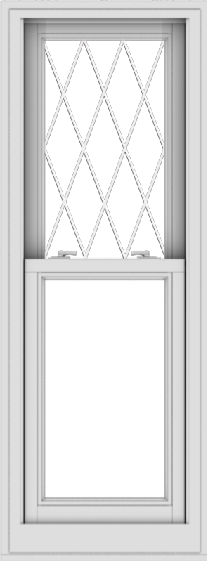WDMA 20x54 (19.5 x 53.5 inch)  Aluminum Single Double Hung Window with Diamond Grids