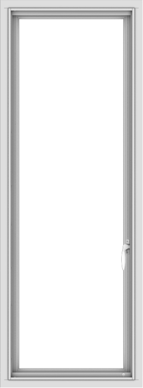 WDMA 20x54 (19.5 x 53.5 inch) uPVC Vinyl White push out Casement Window without Grids Interior