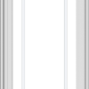 WDMA 20x54 (19.5 x 53.5 inch) White Vinyl uPVC Crank out Casement Window with Prairie Grilles