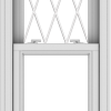 WDMA 20x57 (19.5 x 56.5 inch)  Aluminum Single Double Hung Window with Diamond Grids