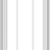 WDMA 20x60 (19.5 x 59.5 inch) White Vinyl uPVC Crank out Casement Window with Prairie Grilles