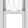 WDMA 20x61 (19.5 x 60.5 inch)  Aluminum Single Double Hung Window with Diamond Grids